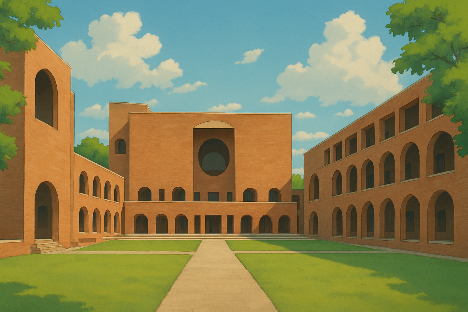 IIM Ahmedabad Ghibli Style